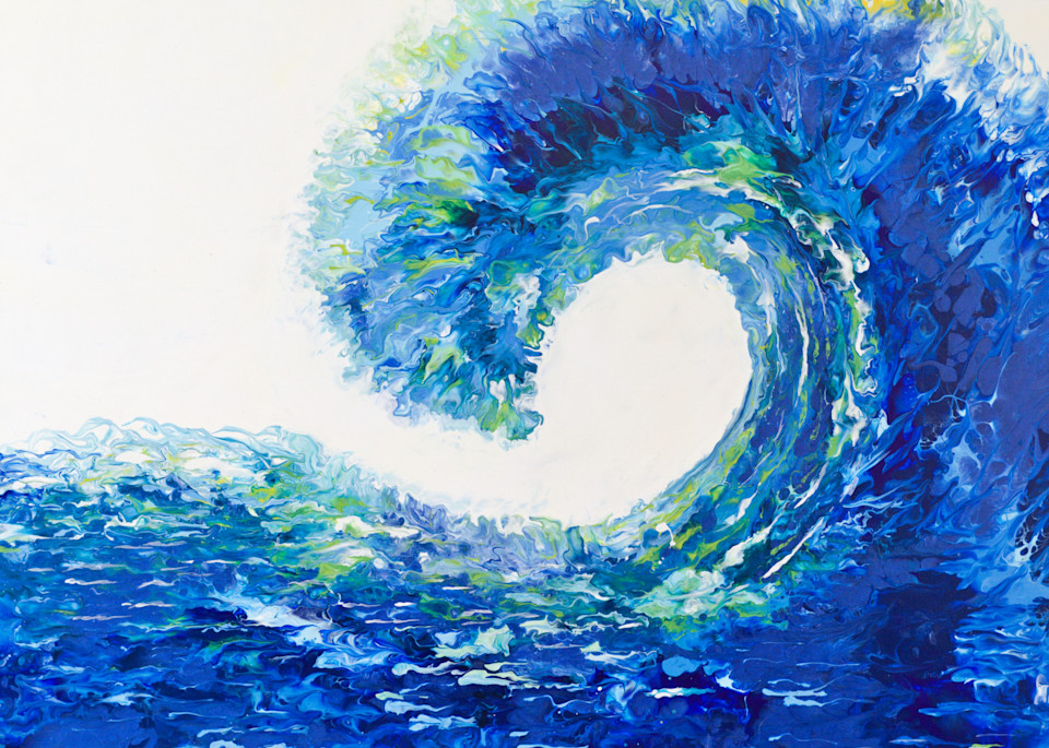 Majestic Wave  Art | Samina Hooda Art Gallery