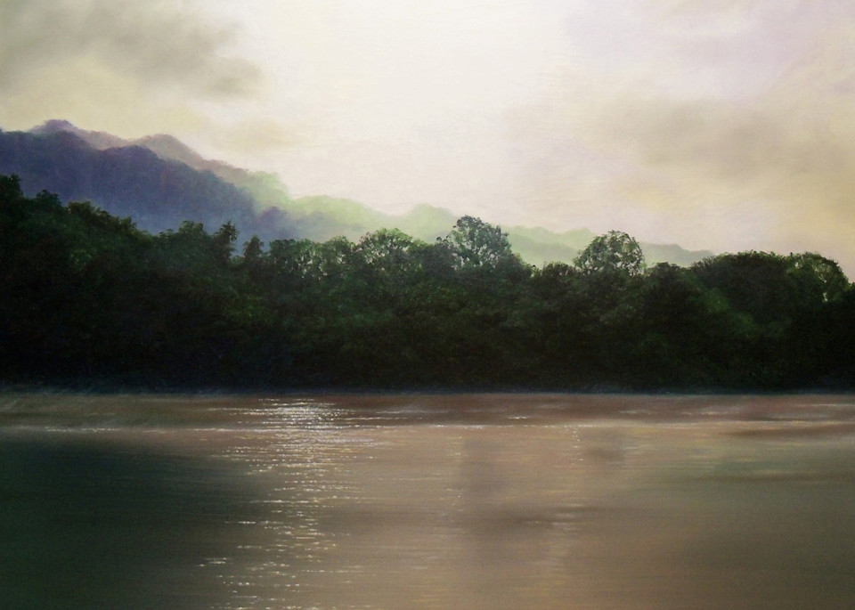 Morning on the Monongahela - oil painting by Erin Pyles Webb