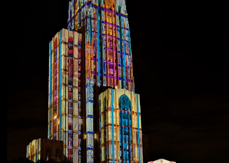Cathedral Of Learning   Lighted Photography Art | Press1Photos, LLC