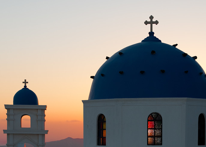 Divine Sunset Over Santorini  Photography Art | Visual Arts & Media Group Corporation 