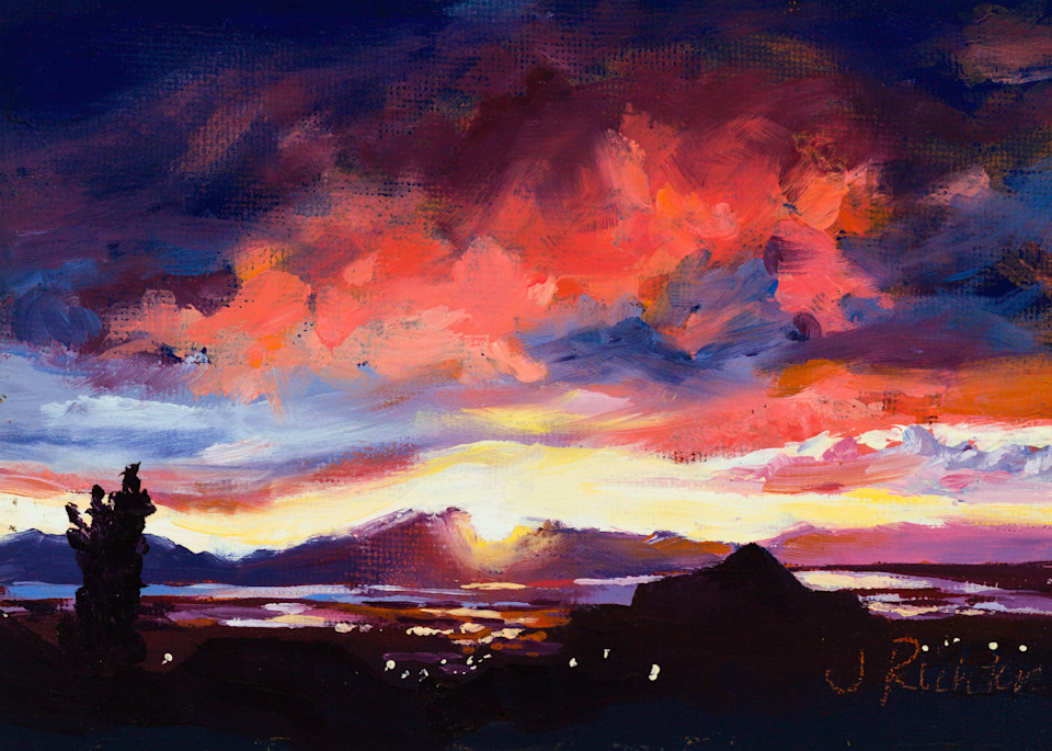 Antelope Island Sunset  Art | Jennifer Richter Art