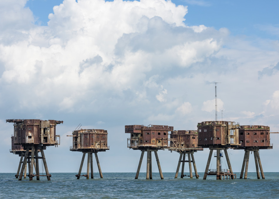 Thames Estuary   Red Sands Forts Photography Art | OPENPAGE-Studio