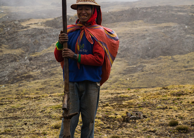 Portrait of a Peruvian farmer
