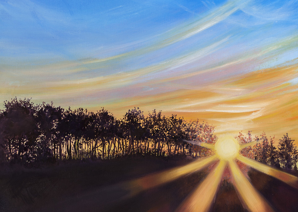 Roadside Sunset No. 3 Art | Leanne Hanson Art