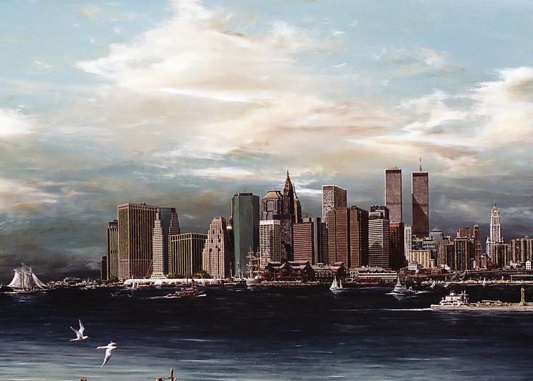 View Of Manhattan From The Brooklyn Bridge Art | Thomas Easley Art