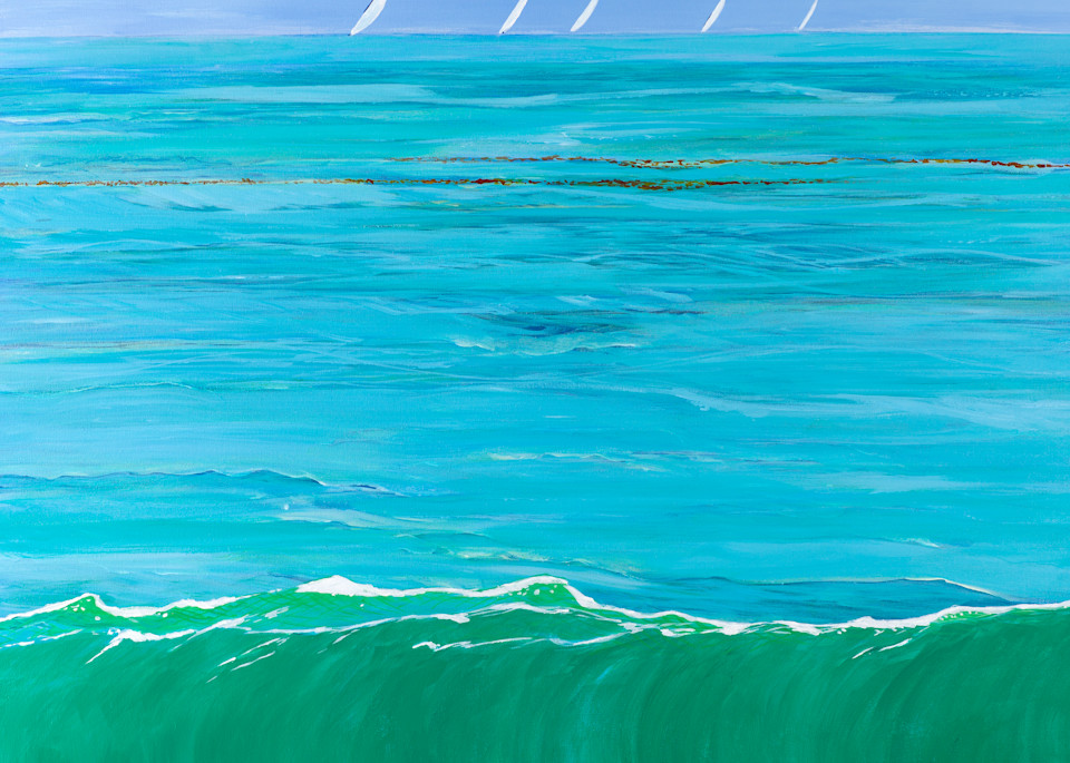 Tranquil Sails Butterfly Beach Santa Barbara Art | Pamela Trueblood Fine Art