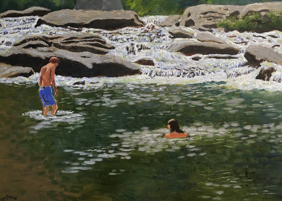 Swimmers At Audra Park Art | JoemcInroy