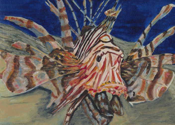 #186, Lionfish, Ravager Of The Reef Art | Ron Stansel Inc dba RonStanselArt.com