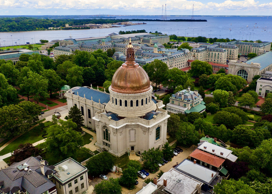 Naval Academy Chapel Dome   Reborn Art | Jeff Voigt Owner/Aerial Photographer