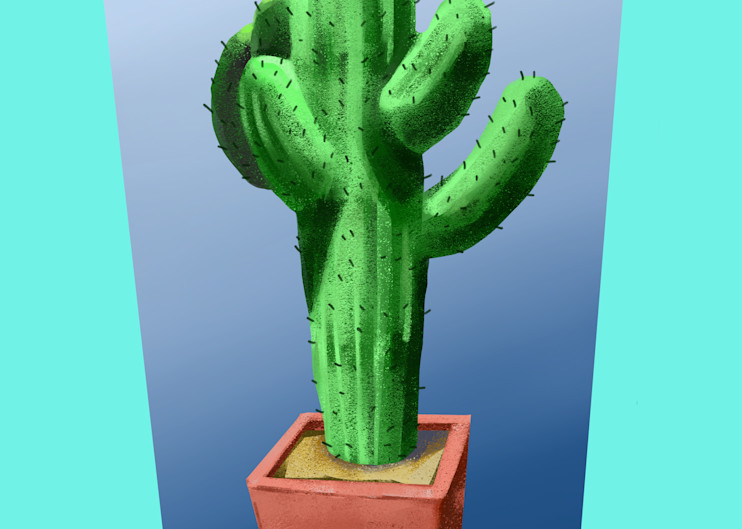 Giant 8 Armed Cactus Art | Matt Pierson Artworks