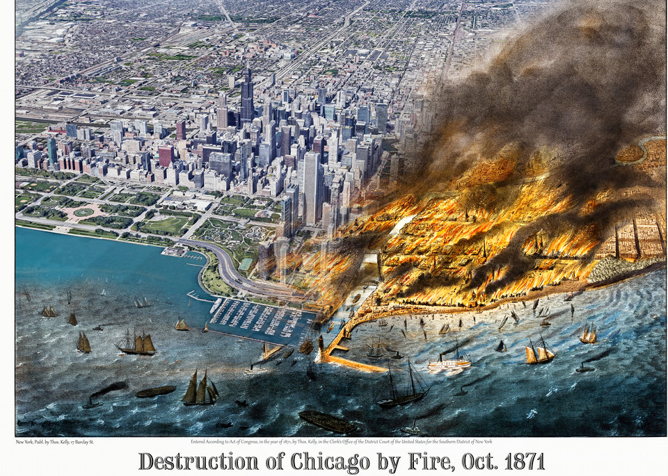 Chicago Fire Of 1871 Art | Mark Hersch Photography