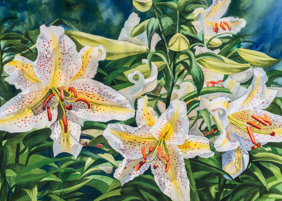 White Lilies Art | Leanne Hanson Art