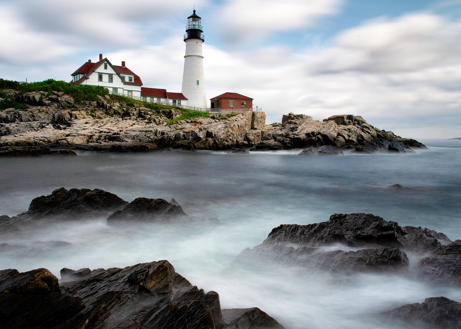 Rising Tide at Portland Head Lighthouse - Maine fine-art photography prints