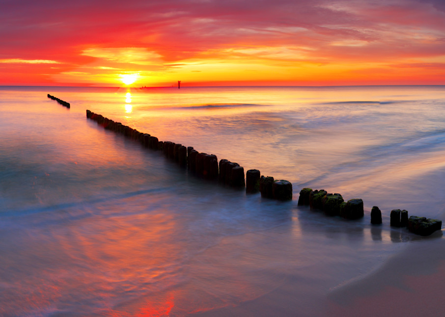 Sunset Lost Dock Art | Emerald Coast Art