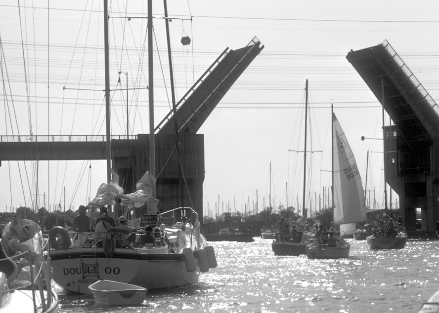 Kemah-Seabrook Draw Bridge in Texas in 1980