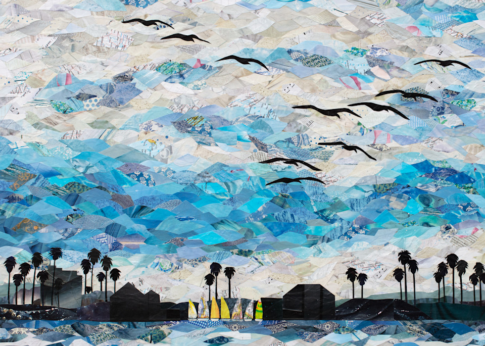 Birds Over Mission Bay Art | angelakriel