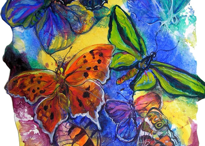 Butterflies are beautiful with many bright and vibrant watercolors and interesting shapes.