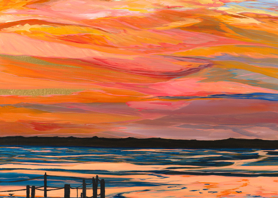 Skies Aflame At Key Largo Art | Pamela Trueblood Fine Art