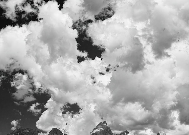 Clouds Over the Grand Teton Mountains