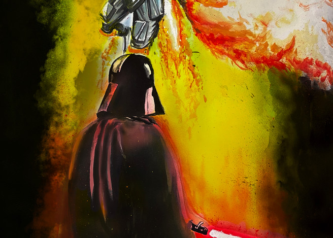 Fett Vs Vader Art | Scott Hattox Artwork