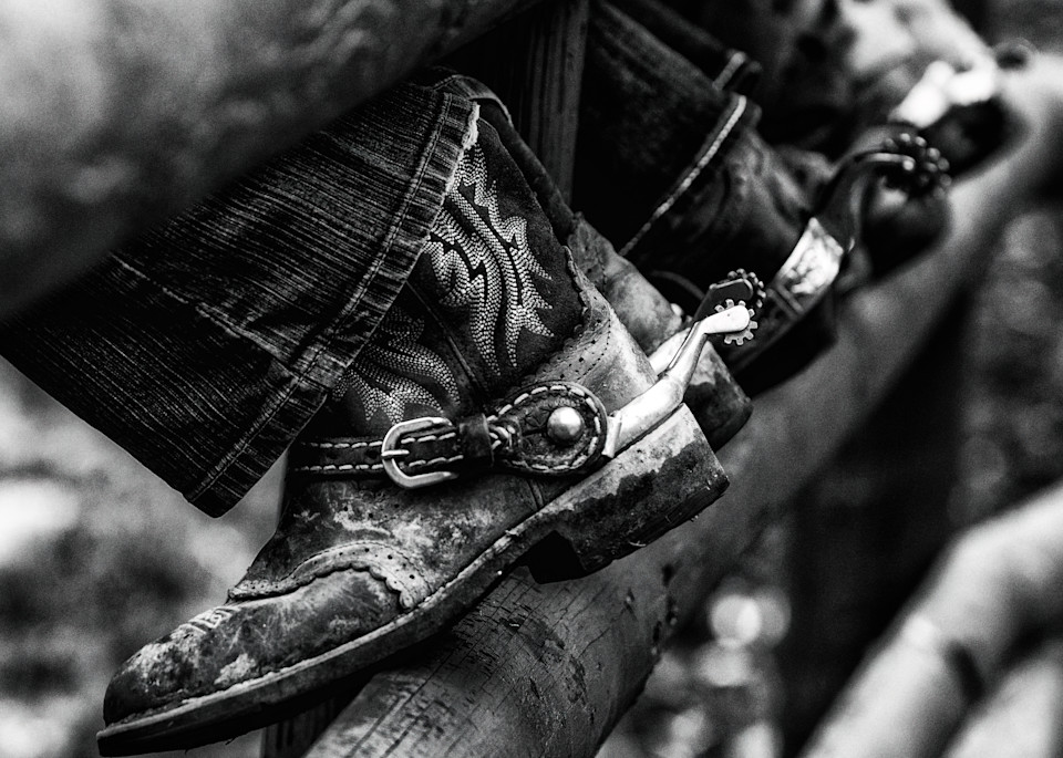 Boots and Spurs in B&W