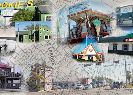 Historic Landmarks of Texas State Highway 146 in Seabrook from before 2019