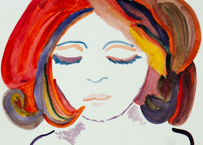 Chelsea Baez - surrealism - woman - rainbow hair - Be Easy