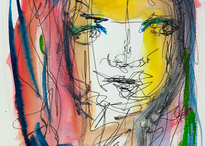 Chelsea Baez - surrealism - woman's face - People of the Light #2