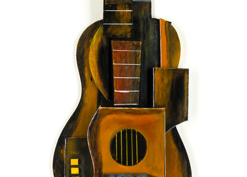Fractured Abstract Guitar Art | Frank B Shaner