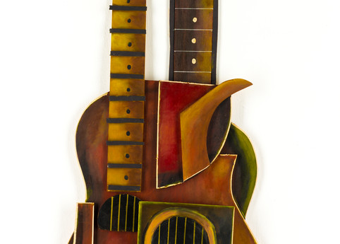 Abstract X 2 Guitars Art | Frank B Shaner