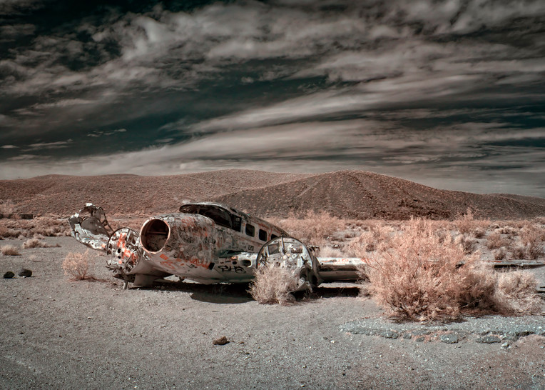 Abandoned Airplane, Angels Landing, Beatty, Nevada Photography Art | davidarnoldphotographyart.com