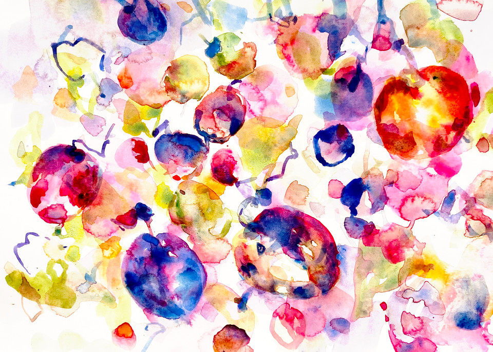 Plums Past And Present Art | Ginny Krueger