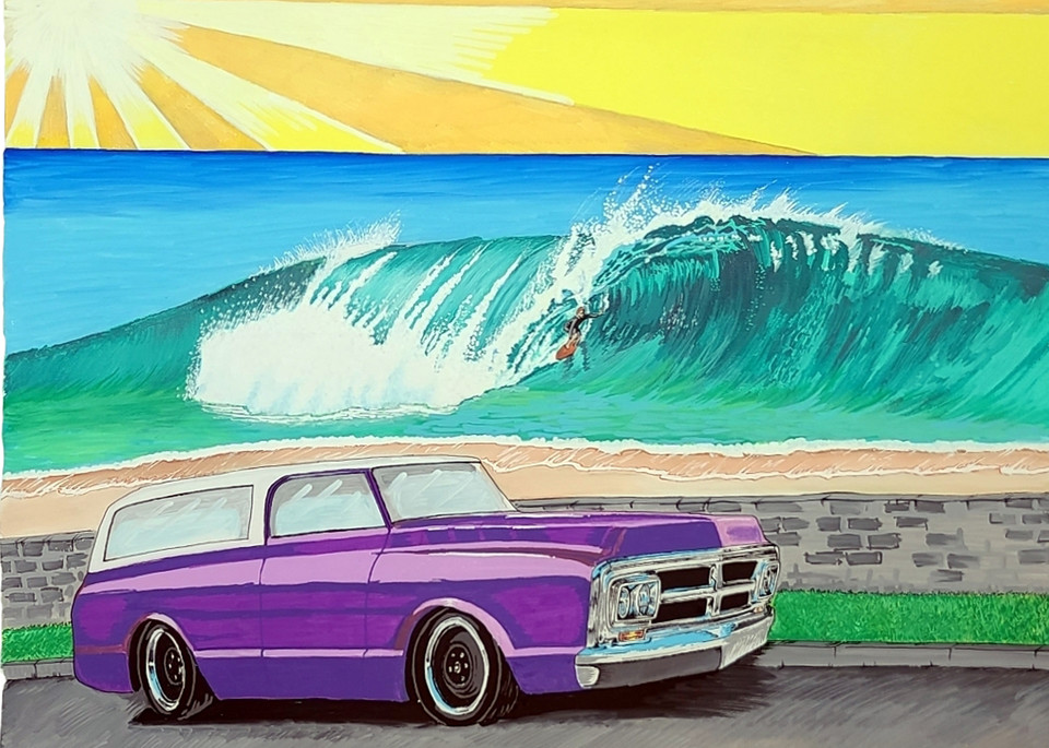 72 Jimmy Surfart Painting BY Posca Paint Pen Artist John Lasonio
