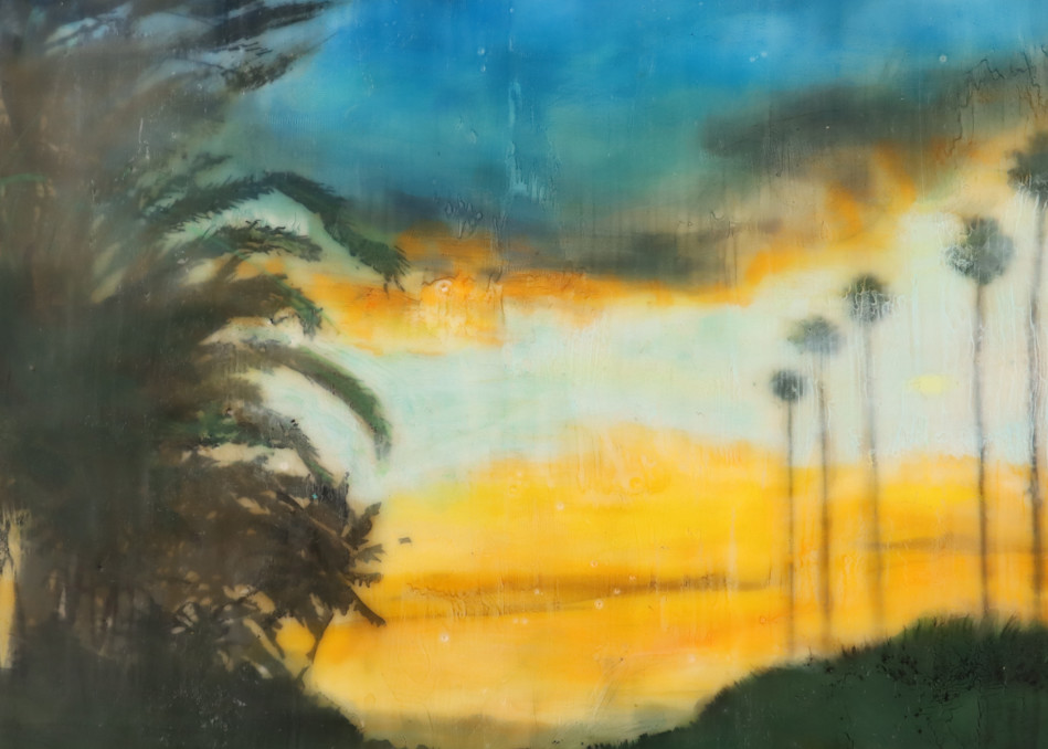 Palms At Sunset Art | annbreinig