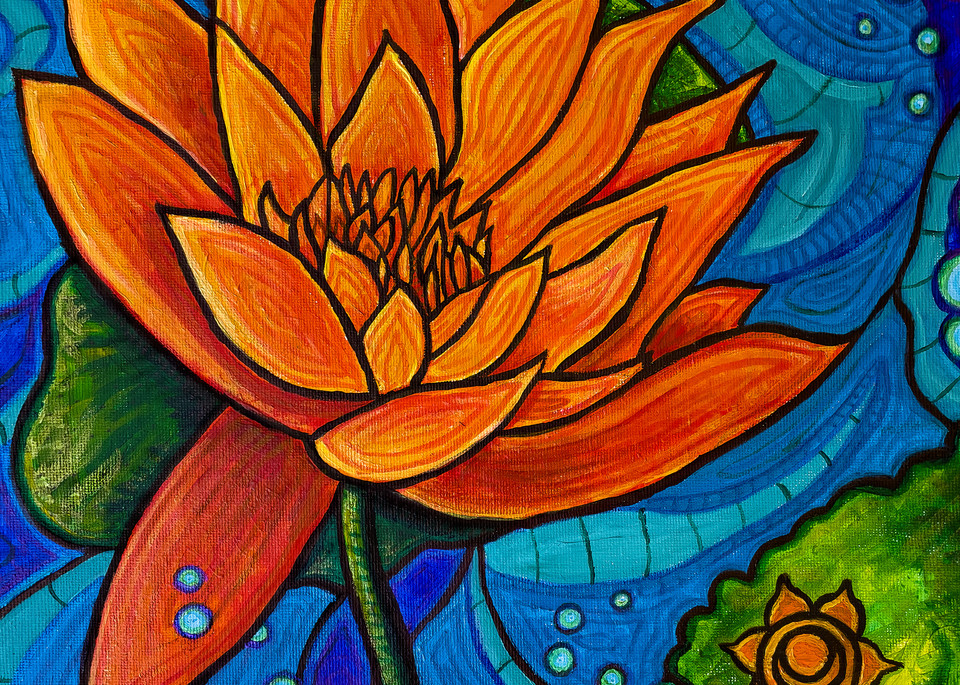Blossoming: Sacral Chakra Meditation Art | Kristen Palana