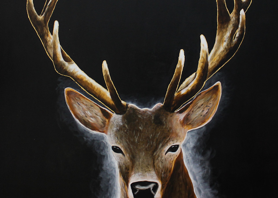 Golden Antlers Art | Brad Marr
