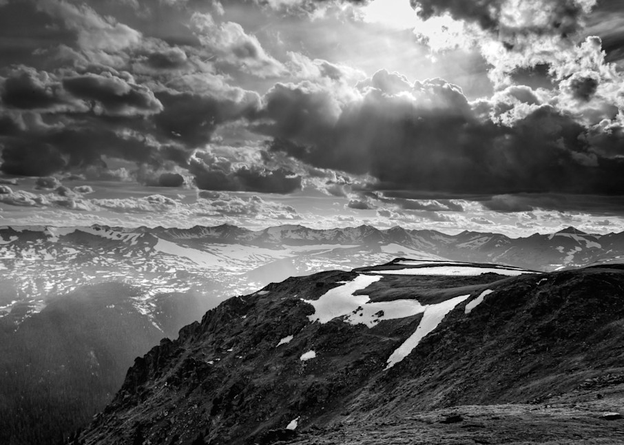 B&W print of Light on the Tundra by photographer James Frank