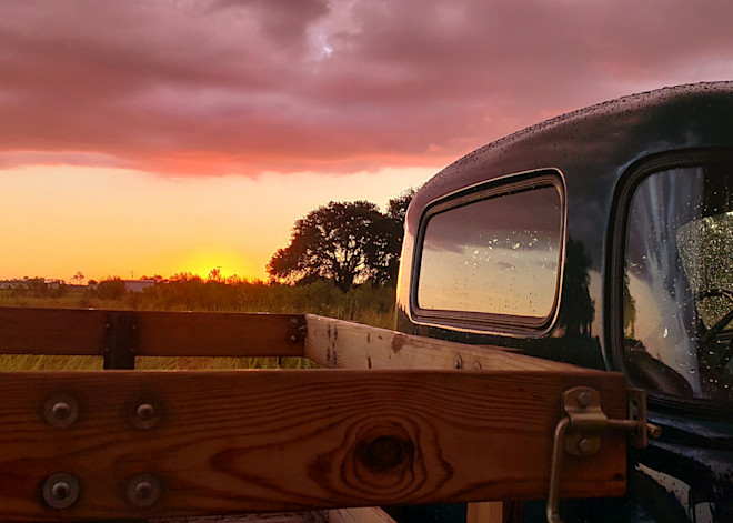 Truck Bed Sunset Art | Alexis King Artworks 