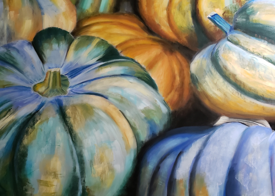 Colorful Pumpkins Art | Alexis King Artworks 