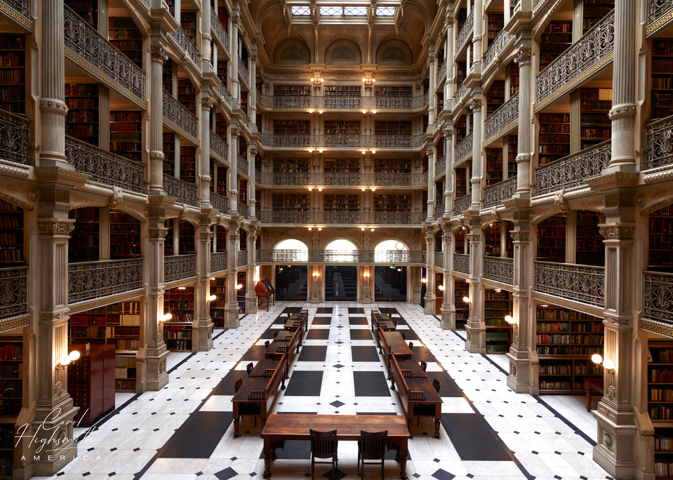 The George Peabody Library, formerly the Library of the Peabody Institute of the City of Baltimore, dates from the founding of the Peabody Institute in 1857. In that year, George Peabody, a Massachusetts-born philanthropist, dedicated the Peabody In