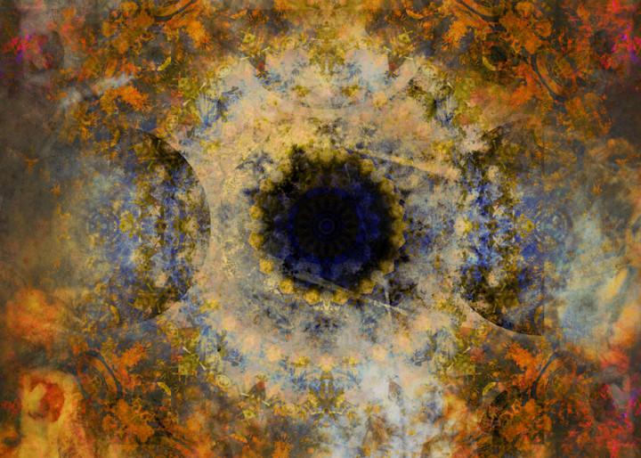Cosmigraph No. 18: "Baroque Black Hole Nebula" Art | Michael Lujan