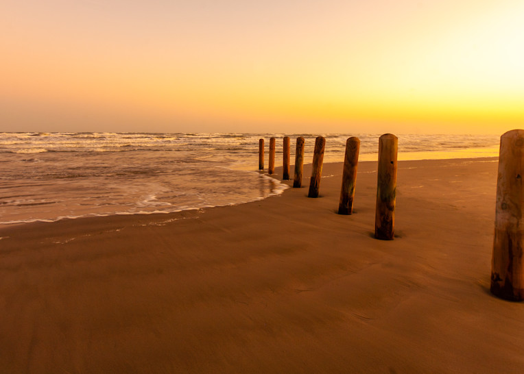 Sunrise At Corpus Christi Beach, Texas, Usa Photography Art | My World Pix