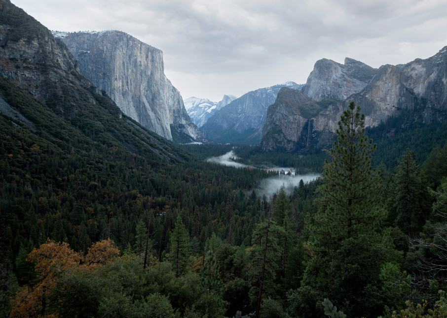 Stunning view of Yosemite Valley in a color fine art print.