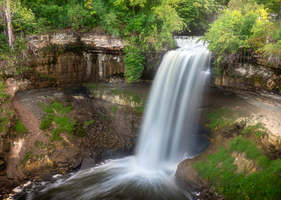 Minnehaha Falls Summer - Waterfall Wall Art | William Drew Photography
