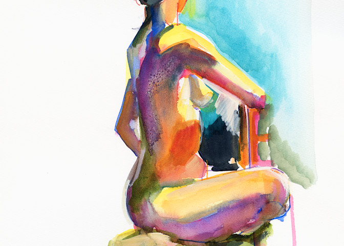 'girl With Arched Back' Art | tibazifineart.com