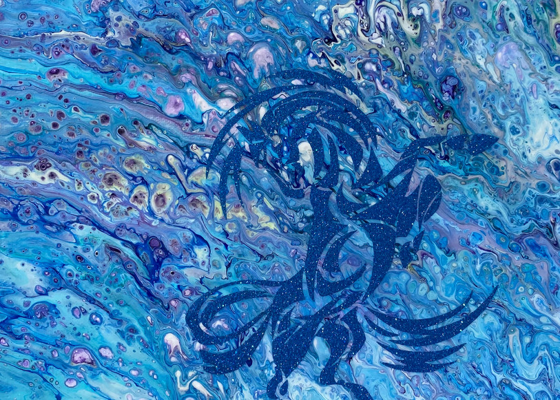 Cloud Dancer Art | Blue Bear Accidental Art 
