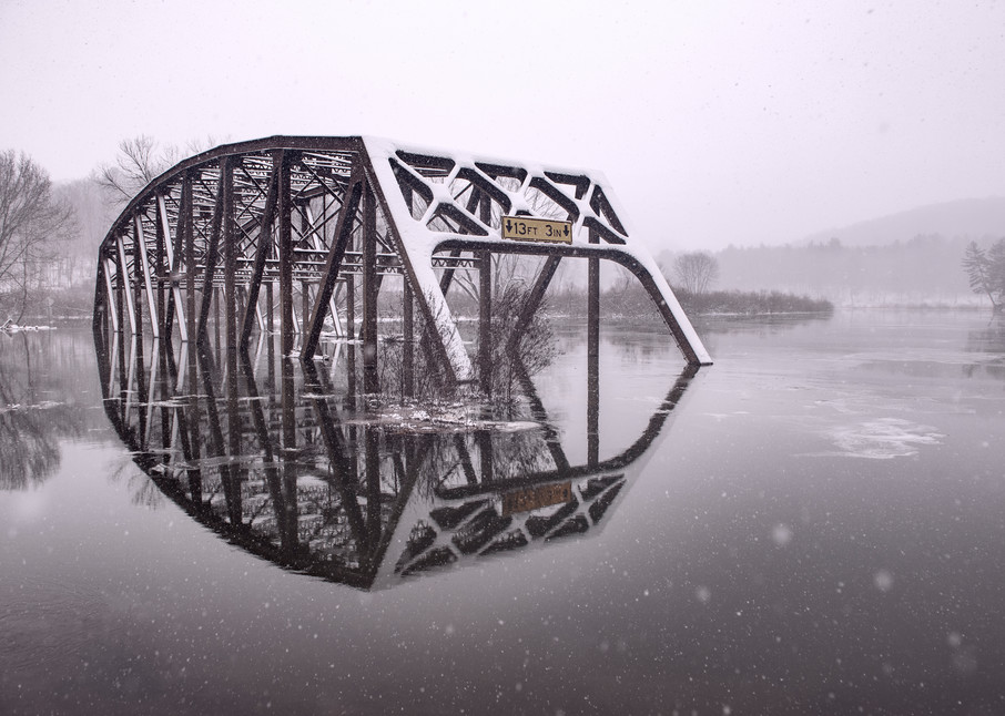 Nebraska Bridge Under Water