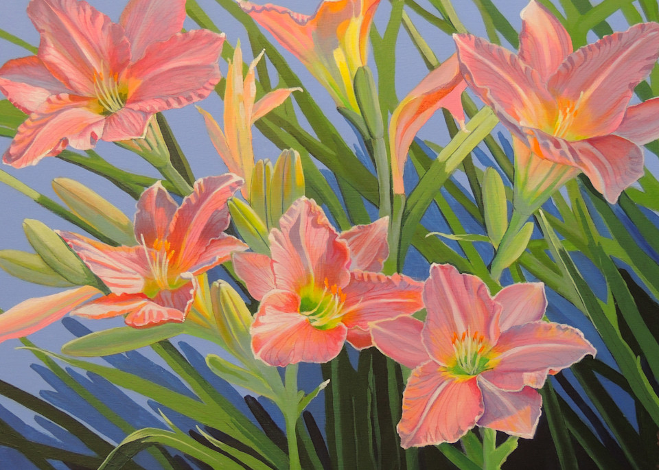 Daylilies In Pink Art | FiddleSong Studio