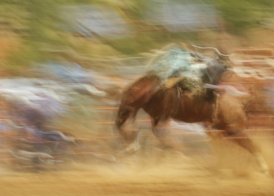 Get World Famous Blurred Rodeo 6 Art Print For Sale By Danny