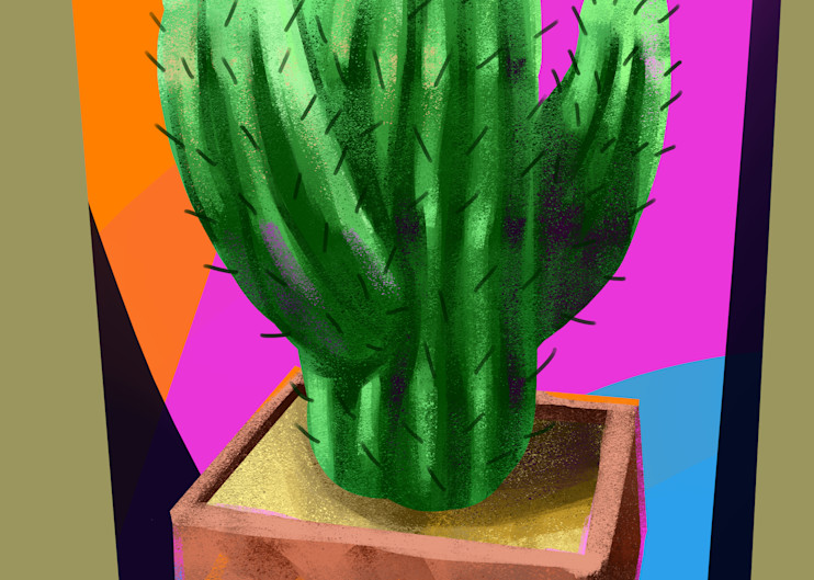 Tub Cactus Art | Matt Pierson Artworks